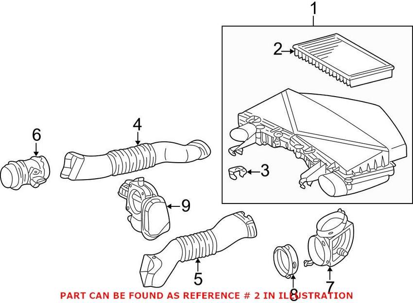 Mercedes Engine Air Filter WA1040940104